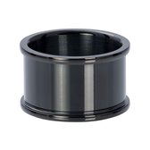 iXXXi JEWELRY Basis ring - Zwart - 12mm - Maat 18,5