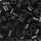 Strijkkralen,  medium , afm 5x5 mm, schwarz (32220), 6000stuks, gatgrootte 2,5 mm