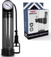 Penispomp Penisvergroter Sleeve Penisring Sextoys voor Mannen - RX9 - Zwart - Pump Addicted®