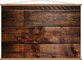 Schoolplaat – Houten Planken  - 120x80cm Foto op Textielposter (Wanddecoratie op Schoolplaat)