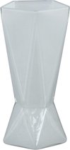 PTMD  fiona wit glaszen vaas hoog pentagon s