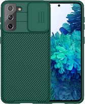 Nillkin CamShield Samsung Galaxy S21 Plus Hoesje Camera Slider Groen