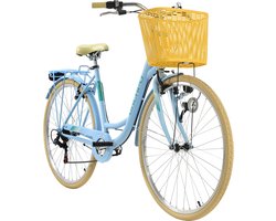 Ks Cycling Fiets Stadsfiets 6 versnellingen Cantaloupe 28 inch blauw - 48 cm