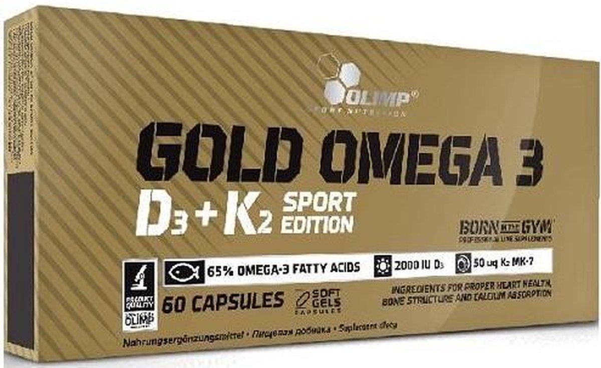 Goedkoopste Gold Omega 3 D3 K2 60caps