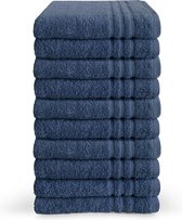 Byrklund handdoeken 70x140 Bath Basics - 10-delig - Badlaken 500 g/m² - 100% Katoen - Handdoekenset Blauw