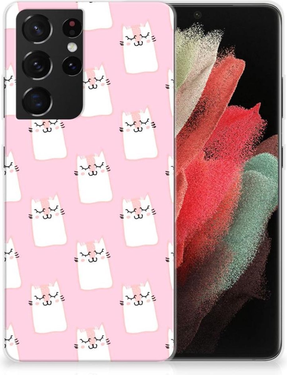 Samsung Galaxy S21 Ultra TPU Hoesje Sleeping Cats