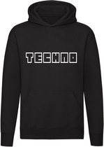 Techno Hoodie | sweater | techno | muziek |party | disco |kado | trui | unisex | capuchon