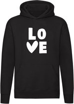 Hartje Love Hoodie | sweater | liefde | valentijnsdag | vrede |kado | trui | unisex | capuchon