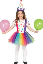 Déguisement de clown coloré fille - Déguisement - Taille 122/134