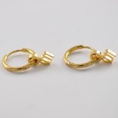 Oorring hanger sterrenbeeld maagd - goud