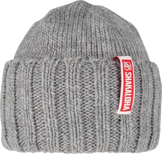 Buff Merino Heavyweight Beanie Solid Grey