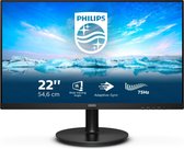 Philips V Line 222V8LA/00 computer monitor 54,6 cm (21.5") 1920 x 1080 Pixels Full HD LCD Zwart