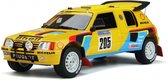 Otto Mobile Peugeot 205 Grand Raid #205 1986 Geel 1:18