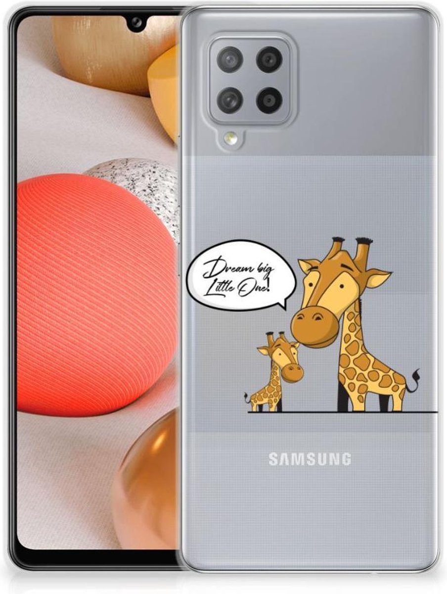 Samsung Galaxy A42 Telefoonhoesje met Naam Giraffe