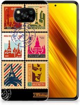 GSM Hoesje Xiaomi Poco X3 | Poco X3 Pro Trendy Telefoonhoesjes Postzegels