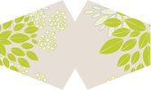 Herbruikbare Fashion Face Covering - Grean Leaves (Adult)