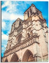 Dibond - Notre-Dame van Parijs - Frankrijk - 30x40cm Foto op Aluminium (Wanddecoratie van metaal)