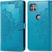 iMoshion Mandala Booktype Motorola Moto G 5G hoesje - Turquoise