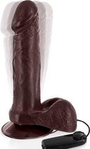 Belgo Prism Magnum 7 - Realistische Dildo - Vibrerend - 19 x 4cm - Bruin