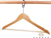 Anti-diefstal houten hanger - Kleding hanger - 20 stuks