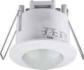 Bewegingssensor - Viron Hatron - Inbouw Rond - Mat Wit - Kunststof - 360° - BES LED
