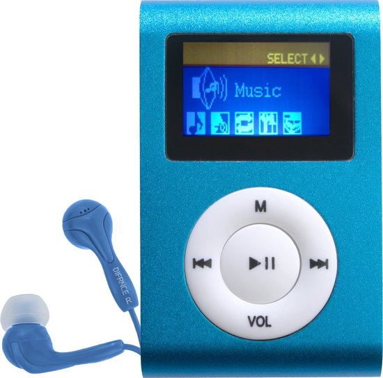 vruchten ginder Weigering Difrnce MP855 - MP3 speler - 4 GB - Blauw | bol.com