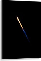 Canvas  - Komeet in de Lucht - 80x120cm Foto op Canvas Schilderij (Wanddecoratie op Canvas)