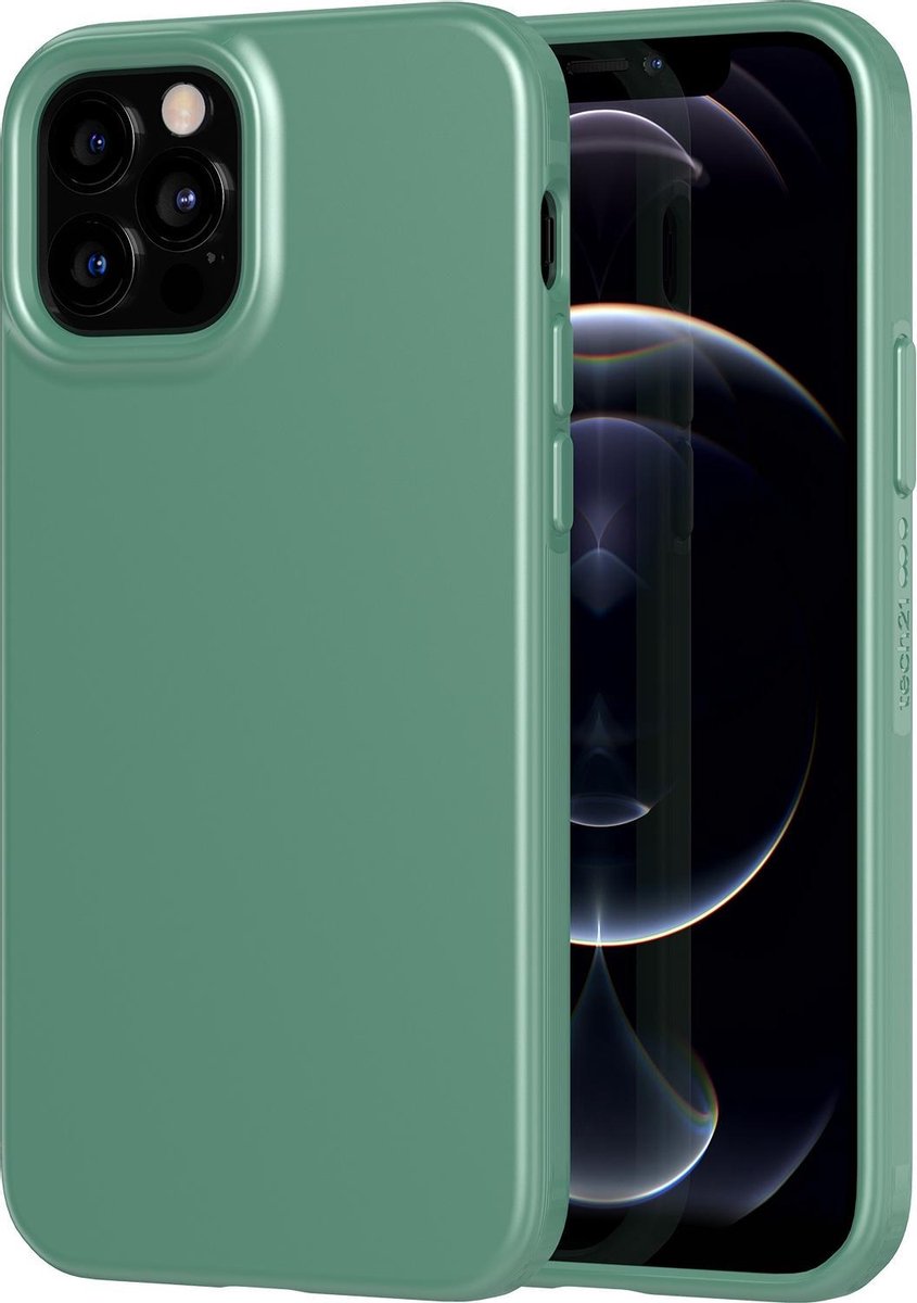 Tech21 Evo Slim hoesje voor iPhone 12 / 12 Pro - Midnight Green