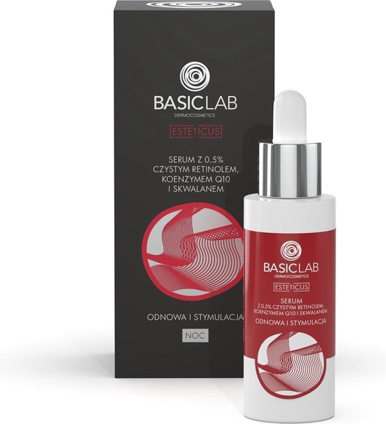 BASICLAB_Esteticus Serum serum z 0,5 czystym Retinolem, Koenzymem Q10