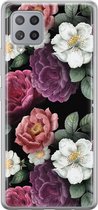 Samsung Galaxy A42 hoesje siliconen - Flowers - Soft Case Telefoonhoesje - Bloemen - Multi