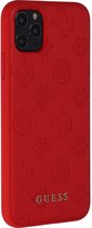 Rood hoesje van Guess - Backcover - 4G Peony - iPhone 11 Pro Max - PU Leather - GUHCN65PELRE