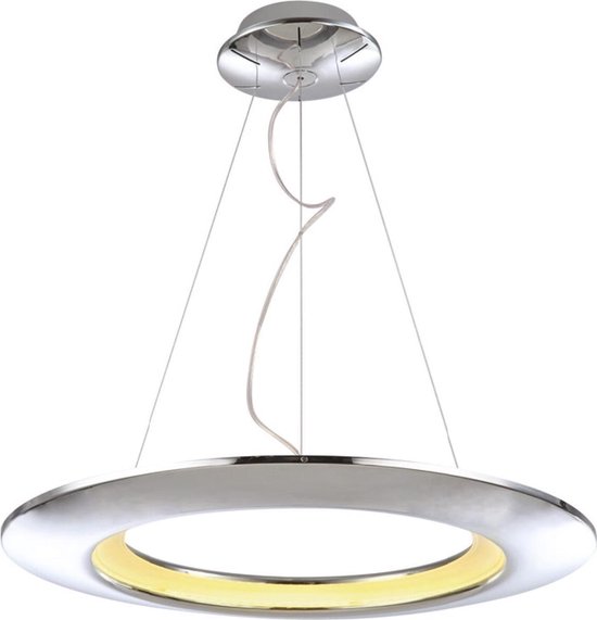 LED Hanglamp - Hangverlichting - Concepty - 35W - Natuurlijk Wit 4000K - Chroom Aluminium