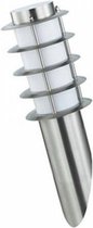 PHILIPS - LED Tuinverlichting - Wandlamp Buiten - CorePro LEDbulb 827 A60 - Nalid 1 - E27 Fitting - 8W - Warm Wit 2700K - Rond - RVS - BES LED
