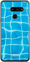 LG G8 ThinQ Hoesje Transparant TPU Case - Blue Pool #ffffff