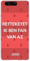 6F hoesje - geschikt voor Honor 9 -  Transparant TPU Case - Retteketet ik ben fan van AZ #ffffff