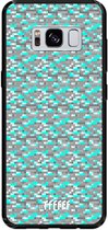 Samsung Galaxy S8 Hoesje TPU Case - Minecraft - Diamonds! #ffffff