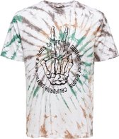 Only & Sons Tie Dye T-Shirt California SurfingTshirts - Tshirt - Heren - Wit - S