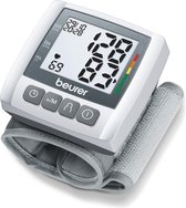 Beurer BC 30 Bloeddrukmeter pols - Hartslagmeter - Onregelmatige hartslag - Risico-indicator - 2 Gebruikersgeheugen - Manchet pols 13,5-17,5 cm - Incl. batterijen - 5 Jaar garantie - Grijs
