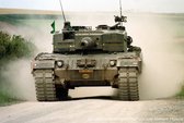 Schilderij Leopard 2A4 Tank - Dibond - Koninklijke Landmacht - 60 x 40 cm