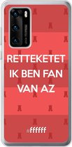 6F hoesje - geschikt voor Huawei P40 -  Transparant TPU Case - Retteketet ik ben fan van AZ #ffffff