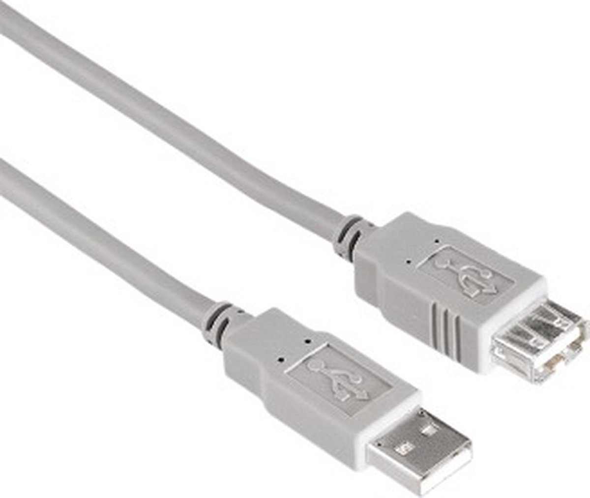 Hama 105403 1.8m USB A USB A Mannelijk Vrouwelijk Grijs USB-kabel