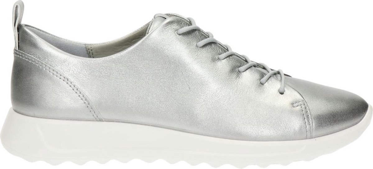 ECCO Flexure Runner dames sneaker Zilver - Schoenen.nl