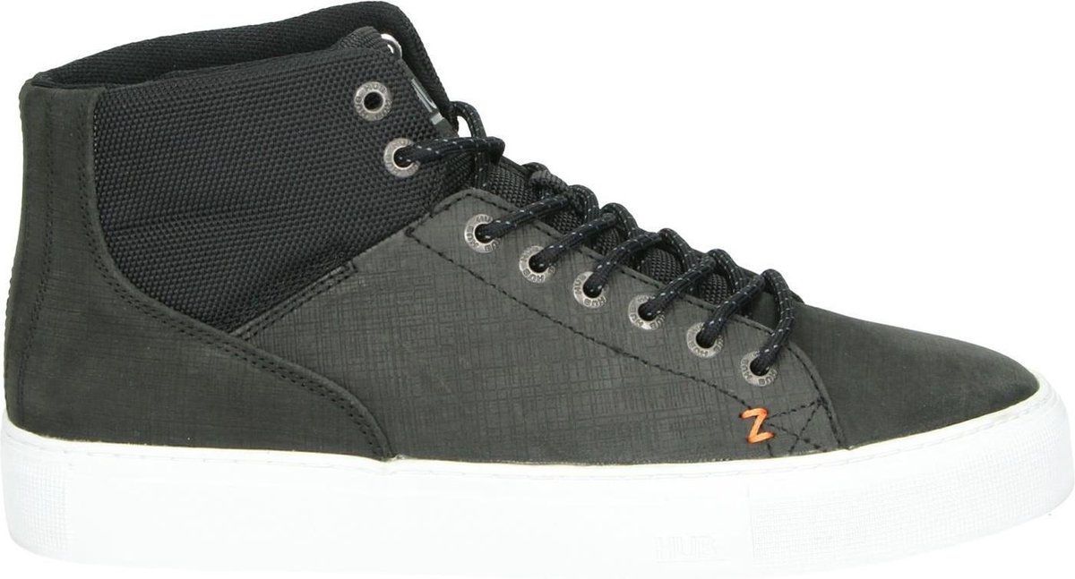 HUB Murrayfield 2.0 Hoge sneakers - Leren Sneaker - Heren - Zwart - Maat 44
