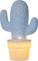 Lucide CACTUS - Tafellamp - Ø 20 cm - 1xE14 - Pastel blauw