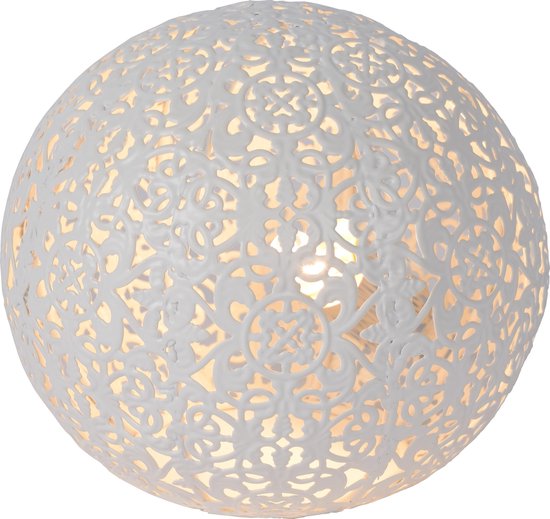 Lucide PAOLO - Lampe de table - Ø 14,5 cm - 1xG9 - Blanc