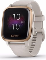 Garmin Venu Sq Music Health Smartwatch - Helder touchscreen - Muziekopslag - 5ATM Waterdicht - Light Sand/Rose Gold