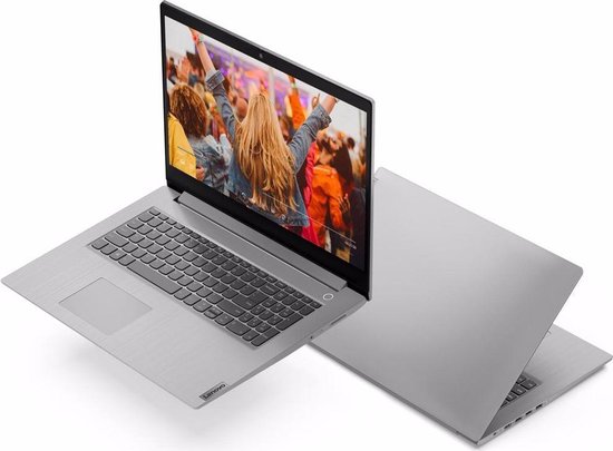Lenovo IdeaPad 3 Notebook Platina, Zilver 43,9 cm (17.3'') 1600 x 900 Pixels Intel® 10de generatie Core™ i3 8 GB DDR4-SDRAM 512 GB SSD Wi-Fi 6 (802.11ax) Windows 10 Home