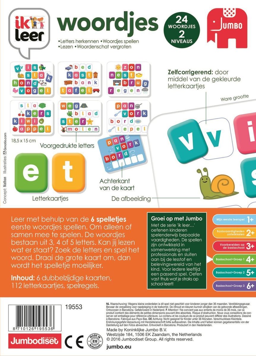Jumbo - Ik Leer - Woordjes - Educatief spel - Vanaf4 jaar — afbeelding 20