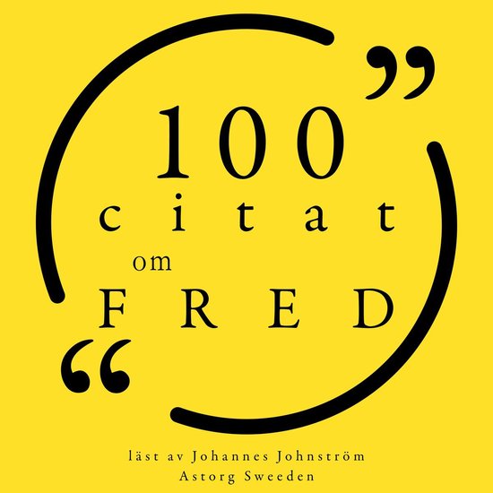 100 citat om fred - cover