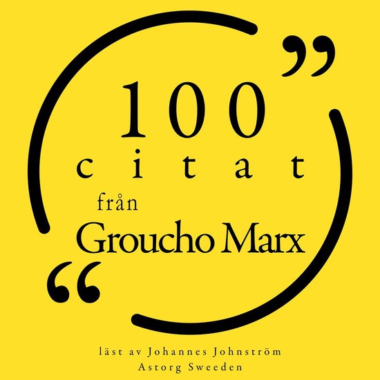 100 citat från Groucho Marx - cover